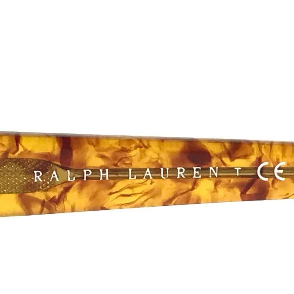 RALPH LAUREN Tortoiseshell Brown Rectangular Women’s Glasses and CASE see pics